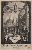 TvB G 4836
<br/>
Martyrium Jacobus de Meerdere ("Kleine Apostelserie")
<br/>
<em>Callot, Jacques (1592 - 1635)</em>